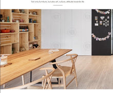 Load image into Gallery viewer, GRAHAM Scandinavian Dining Table Solid Wood Live Edge Nordic