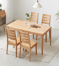 Load image into Gallery viewer, JAKIRA Japanese Nordic Scandinavian Solid Wood Dining Table and Chair