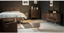 Load image into Gallery viewer, LEAH Herringbone Acacia Solid Wood Bedside Table Chest of Drawers Nordic