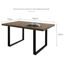 Load image into Gallery viewer, LYLA Solid Wood Dining Table Live Edge Scandinavian