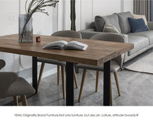 Load image into Gallery viewer, LYLA Solid Wood Dining Table Live Edge Scandinavian