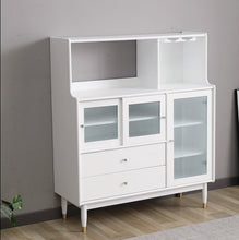Load image into Gallery viewer, MILES Buffet Hutch Solid Wood Cabinet