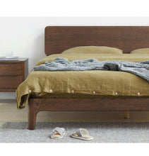 Load image into Gallery viewer, WAREHOUSE SALE Madeline BRYSON Japanese Nordic Bed Solid Wood ( 3 Size 2 Color Choice ) ( Discount Price from $1199 )