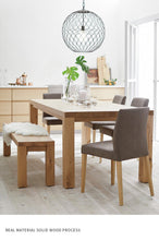 Load image into Gallery viewer, NATALIA Solid Wood Dining Table / Bench Scandinavian Nordic ( 6 Size )