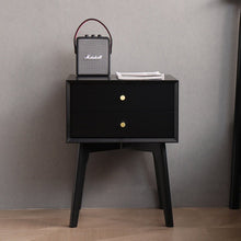 Load image into Gallery viewer, Sawyer MARRIOTT Bedside Table Scandinavian Nordic Solid Wood ( 5 Colour: Walnut, Gray, Ivory, Black, White