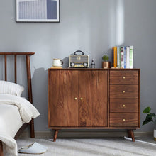 Load image into Gallery viewer, AUBREE HYATT Chest Drawer Nordic Bedroom American Hardwood Buffet