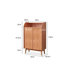 Load image into Gallery viewer, VIVIAN COURTYARD Buffet Cabinet for Cloth, Wine, Shoe Etc ( Grey, Walnut, Natural, White Color )