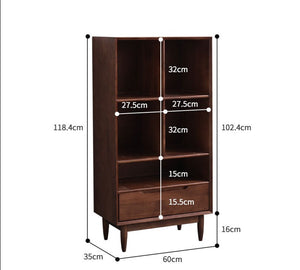REBECCA SWEDEN Bookcase Display Scandinavian Solid Wood ( 4 Colour 3 Size )