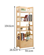 Load image into Gallery viewer, DAVIDE Modern Solid Wood Bookshelf Storage
