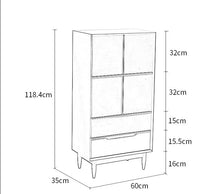 Load image into Gallery viewer, REBECCA SWEDEN Bookcase Display Scandinavian Solid Wood ( 4 Colour 3 Size )