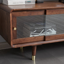 Load image into Gallery viewer, DOMINIC TV Console Slide Glass Door Modern Retro