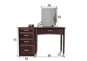 CARLY Embassy Sandalwood Solid Wood Dressing Table Vanity Mirror Storage Cabinet