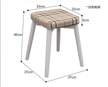 Load image into Gallery viewer, JAXON Cushion Stool Dining and Dressing Table Solid Wood