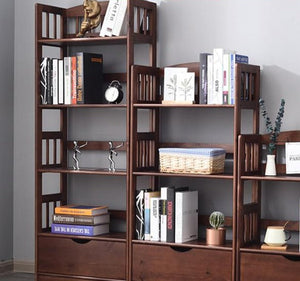 DAVIDE Modern Solid Wood Bookshelf Storage