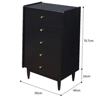 Load image into Gallery viewer, Tristan Chest of Drawers Solid Wood Mid Century