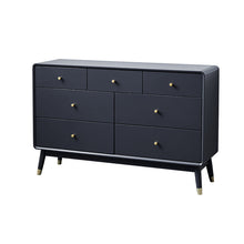 Load image into Gallery viewer, ADELINE COURTYARD Dresser Chest of Drawer Solid Wood Black, Walnut, White, Natural Color