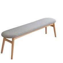 Load image into Gallery viewer, LYRIC BELAIR Solid Wood Bench Nordic Oak Washable Cushion Fabric