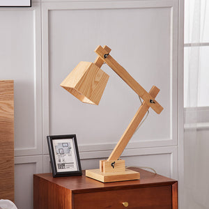 Caiman Solid Wood Table Lamp