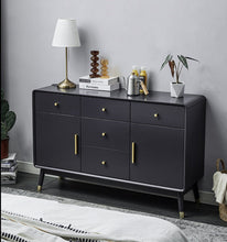 Load image into Gallery viewer, RYLEE COURTYARD Buffet Cabinet for Cloth, Wine, Shoe Etc ( Grey, Walnut, Natural, White Color ) Chest of Drawers