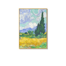 Load image into Gallery viewer, Wheat Field with Cypresses Oil Painting