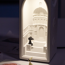 Load image into Gallery viewer, Akiana Castle Concrete Night Light