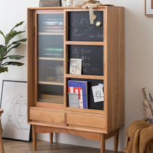 Load image into Gallery viewer, Skriva Wood Bookcase With Chalkboard