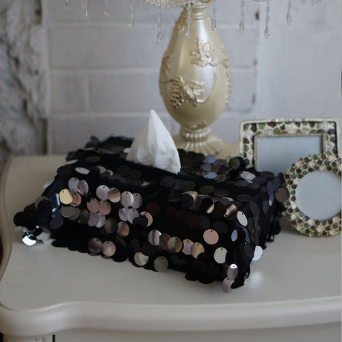 Sequins Paper Tissue Cover