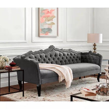 Load image into Gallery viewer, SAVANNAH American French Style Simple Flannel Sofa Neo Classical