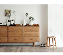 Load image into Gallery viewer, DANIELLA Nordic Hardwood 9 Drawers Sideboard Cabinet