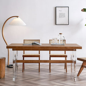 Edwin Acrylic Base Dining Table