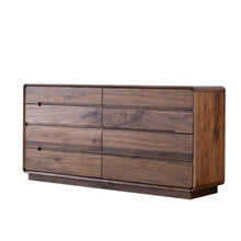 Load image into Gallery viewer, Renwich Solid Walnut Wood 8 Drawer Dresser