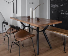 Load image into Gallery viewer, PARKER American Solid Wood Dining Table Nordic Minimalist Live Edge / Bench / Chair