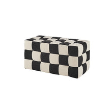 Load image into Gallery viewer, Eudora Checkerboards Ottoman