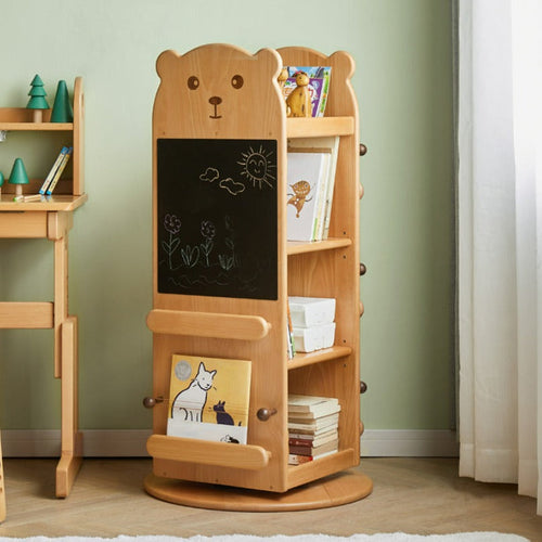 Holthaus Multifunctional Revolving Child Bookshelf