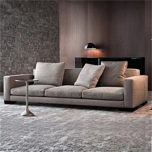 CYRILO Italian style light luxury latex fabric Italian style Italian down leather sofa Nordic minimalist industrial style minimalist sofa