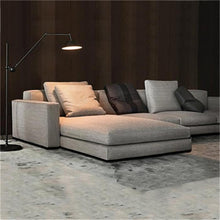 Load image into Gallery viewer, CYRILO Italian style light luxury latex fabric Italian style Italian down leather sofa Nordic minimalist industrial style minimalist sofa