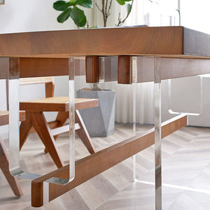 Edwin Acrylic Base Dining Table