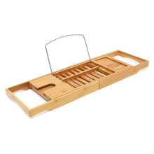 Load image into Gallery viewer, Bambusi Extendable Bathtub Caddy Tray